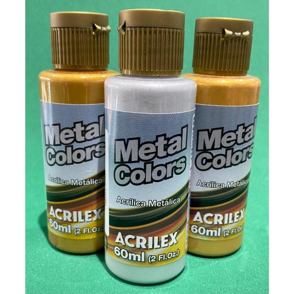 Tinta Metal Colors Acrilex 60ml - 01 Unidade