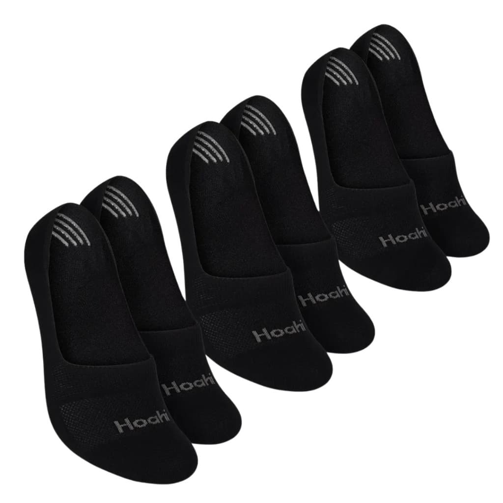 Kit 3 Pares Meias Sapatilha Com Silicone Meia Invisível Hoani