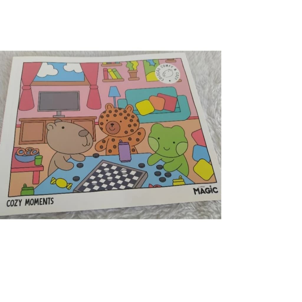 Livro para Colorir Cozy Doodles Magic - Coleção Comfy & Cozy