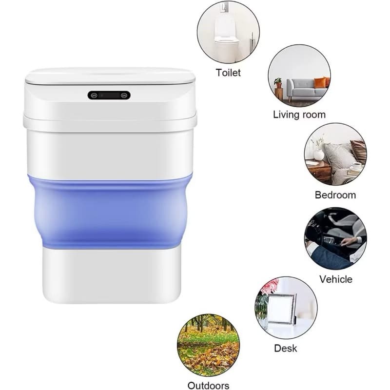 Lixeira Inteligente Automática com Sensor Proximidade Retratil Higienica