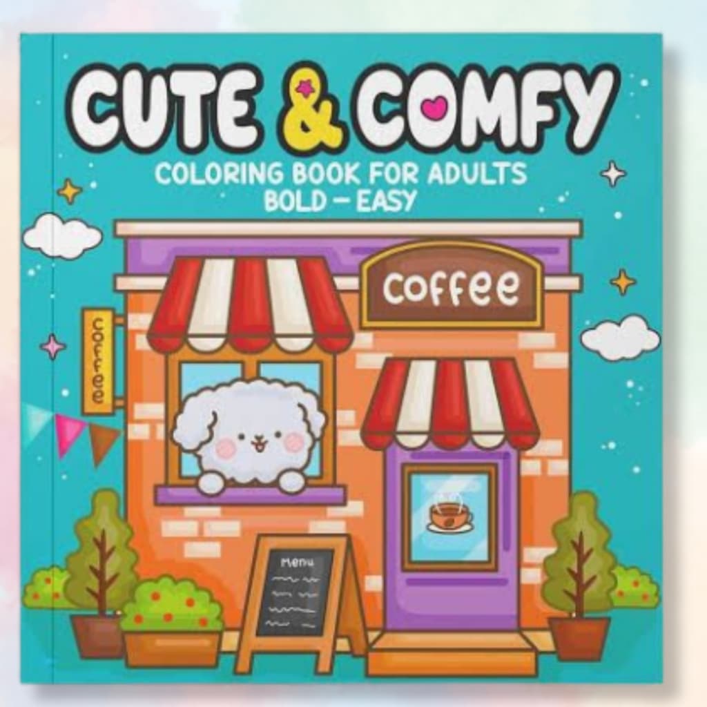 Caderno de Colorir Cute e Confy Livro de Colorir Infantil Ursinhos fofos