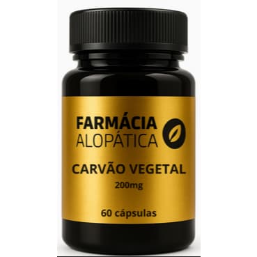 Carvão Vegetal Ativado 200mg 60 Cápsulas