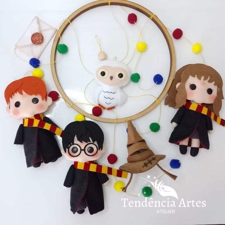 móbile artesanal para berço Harry Potter mobile quarto do bebê