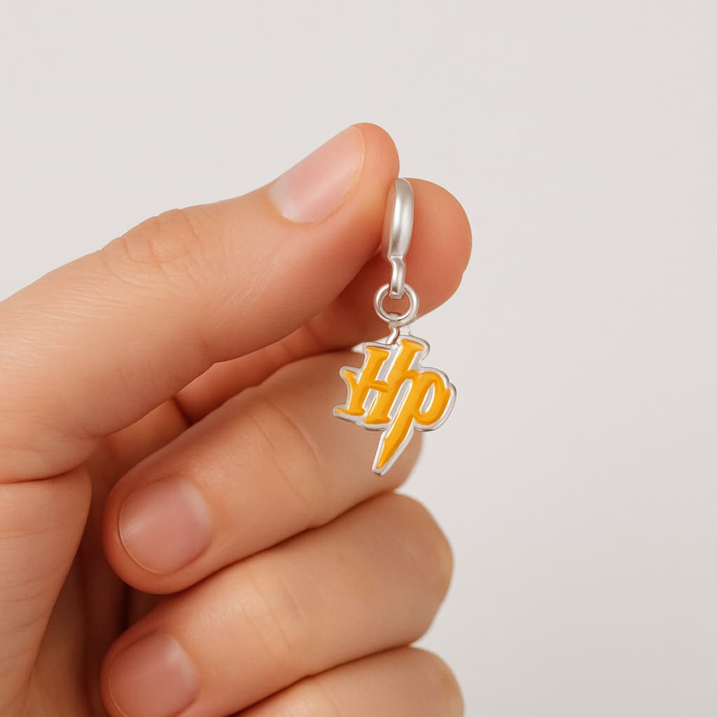 Berloque banho prata 50 berloque harry potter simbolo berloque pendurado