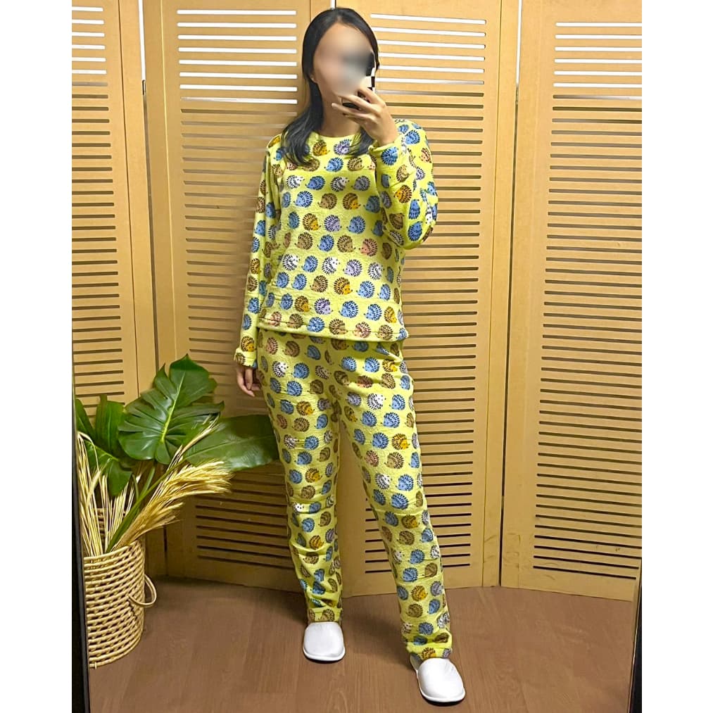 Pijama Feminino Soft Fleece Light Longo Peludinho Inverno Quentinho