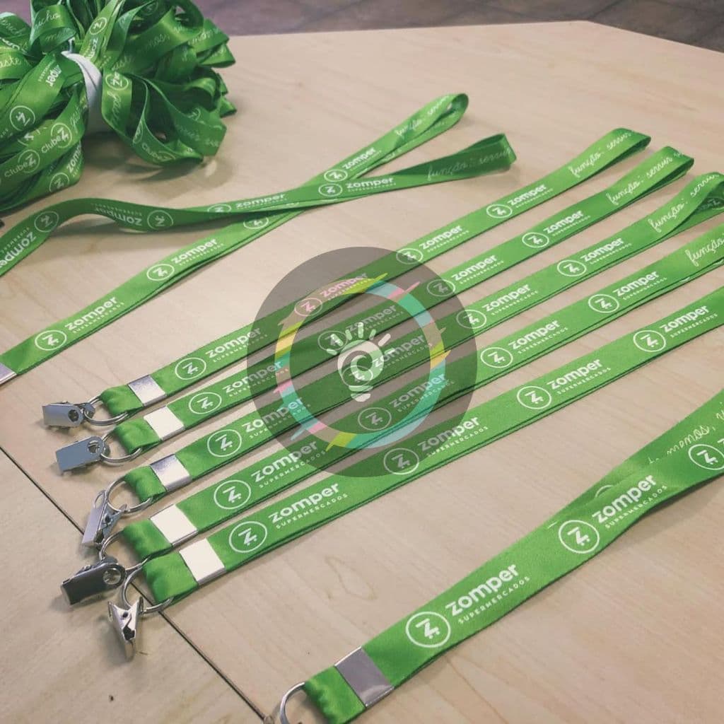 Kit Atacado de Cordões Personalizados | P/ Crachá | Mosquete | Argola | Jacaré | Criamos sua arte
