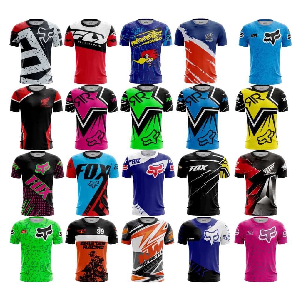 Camisa Camiseta Dryfit Premium Esporte Racing Motocross Fox Blusa com Proteção Uv50+
