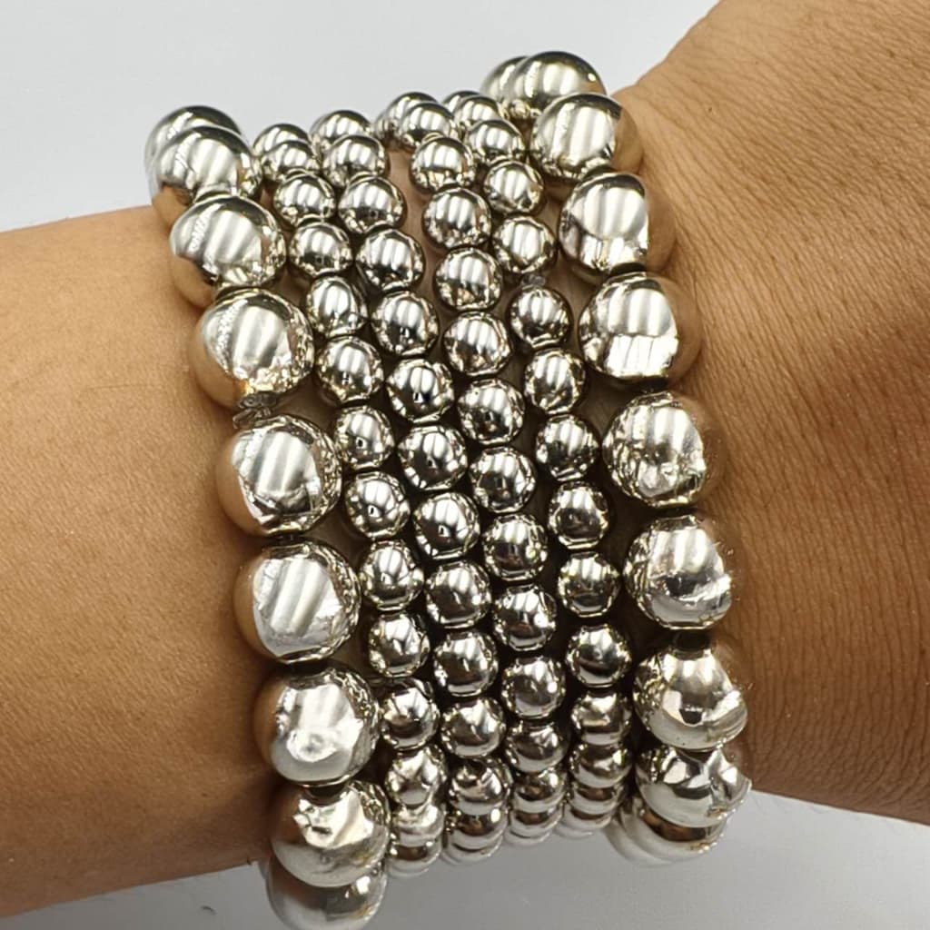 Conjunto de pulseiras femininas de contas da moda, 6 peças Pulseiras femininas personalizadas