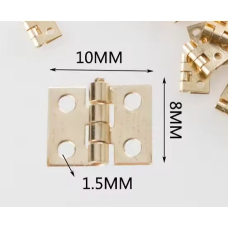 MINI DOBRADIÇA 1CM - 10 UNIDADES ( Escolher cor em variações) Leia anúncio
