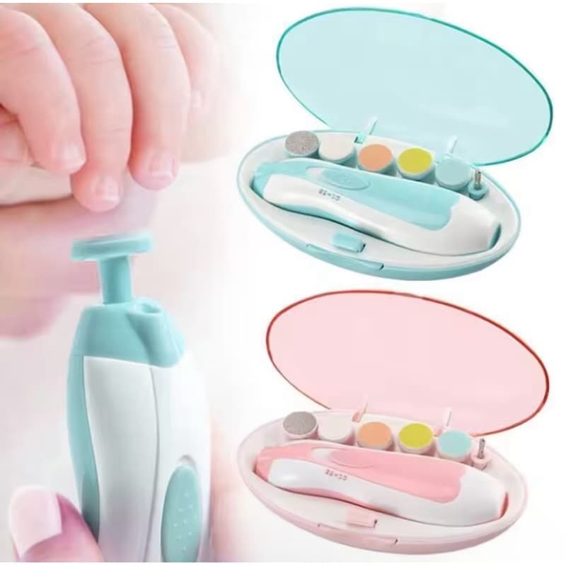 Lixa de Unha Elétrico Aparador Cortador Para Bebê Infantil Com Estojo
