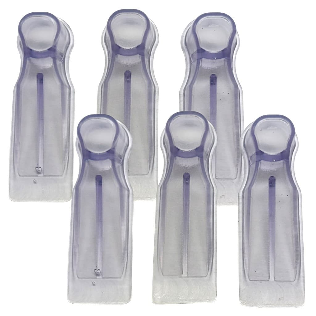 6 x Prendedor De Porta Trava Cunha Escorador Limitador PVC Siliconado