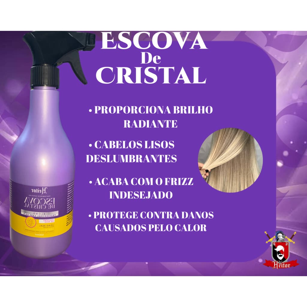 ESCOVA DE CRISTAL BLOND PROFESSIONAL CARE HAIR