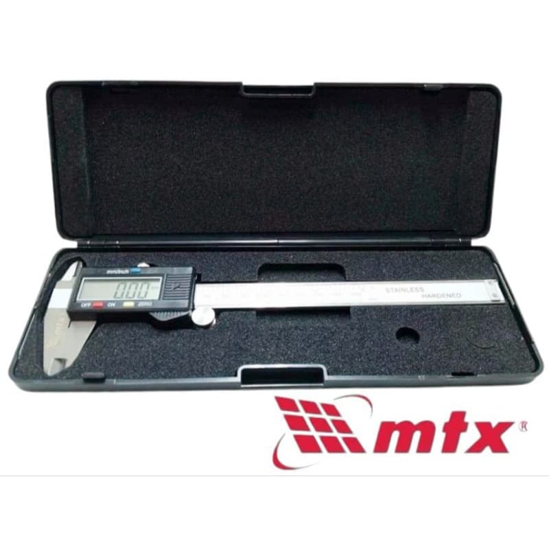 Paquimetro Painel Digital Profissional MTX Aço 150mm com Estojo