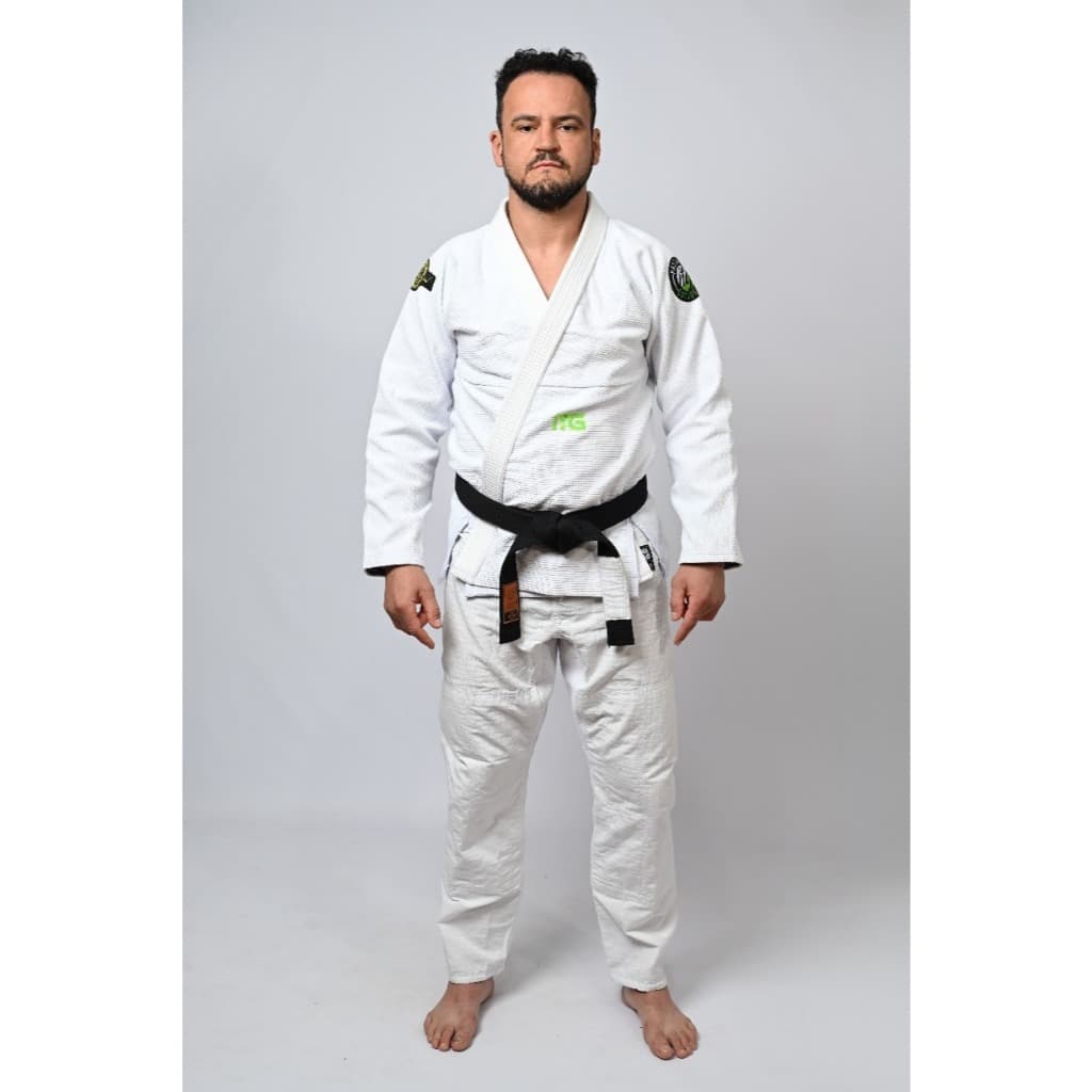 Kimono para Jiu Jitsu Trançado Grosso Calça de Rip Stop - Green