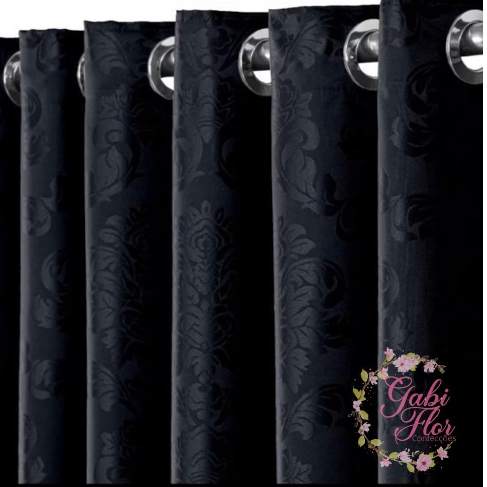 Cortina Jacquard Quarto/Sala De Um Toque de  Luxo Para Sua Casa Tamanho 2,80mts X 2,30mts Casa