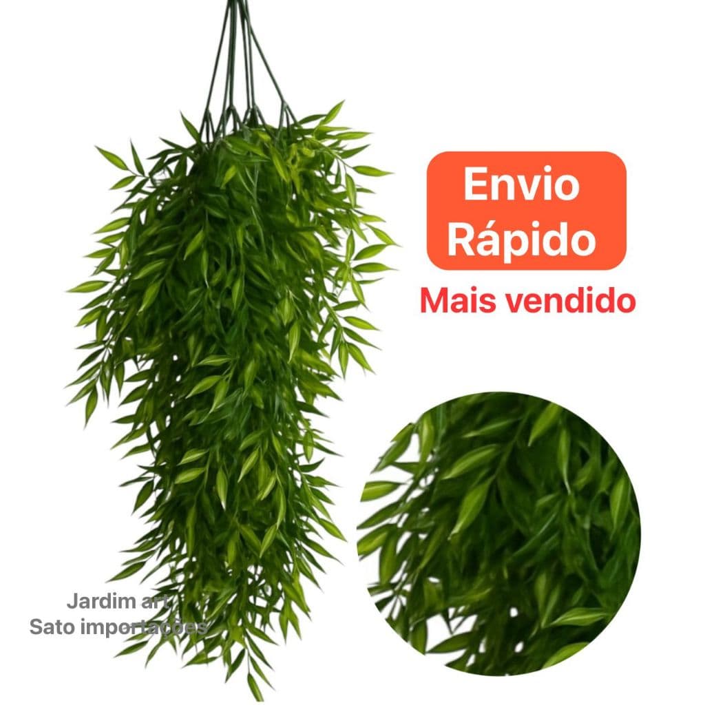 Buquês Bambu da Sorte Caído 80cm Verde