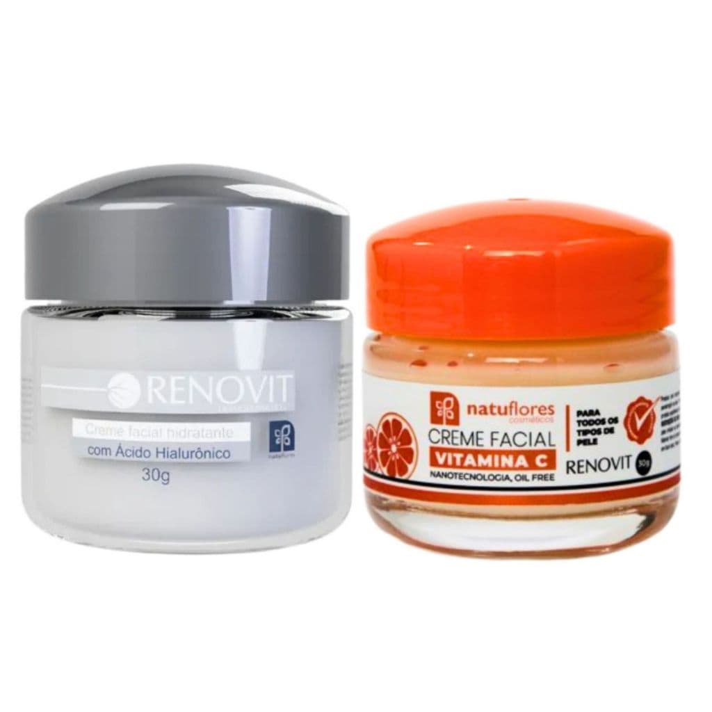 CREME+ SERUM KIT  FACIAL VITAMINA C RENOVIT   NATUFLORES
