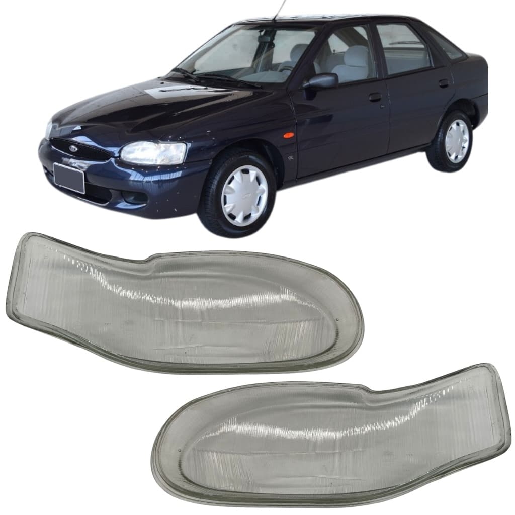 LENTE FAROL ESCORT ZETEC PERUA ZETEC SW 1997 A 2002 DIREITO (VIDRO)