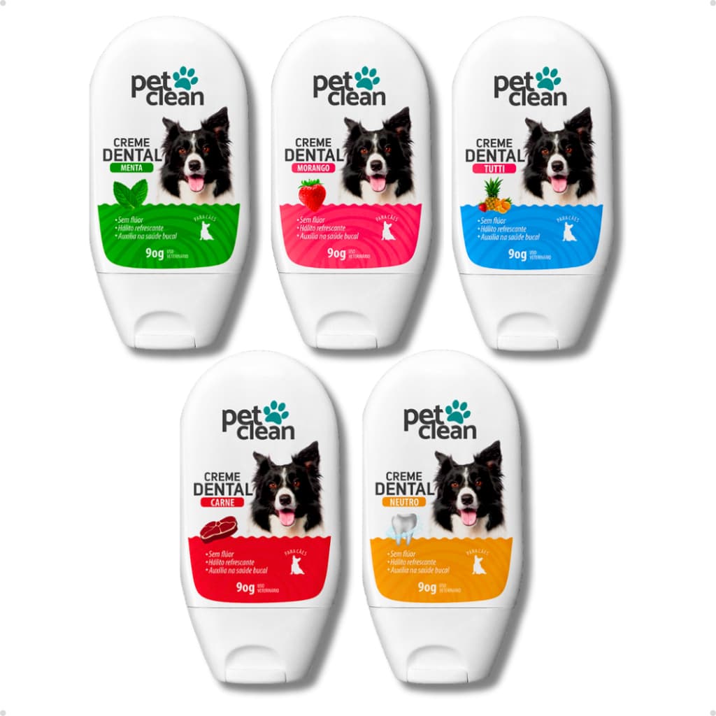 Creme Dental Pasta de Dente Pet para Cachorro e Gato Pet Clean - 90g