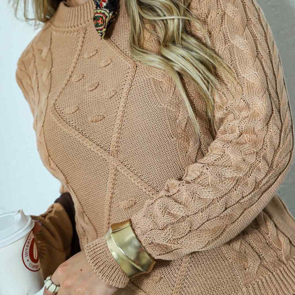 Blusa feminina Frio dia a dia Moda Tricô Tricot Ótima Qualidade Tendencia Inverno
