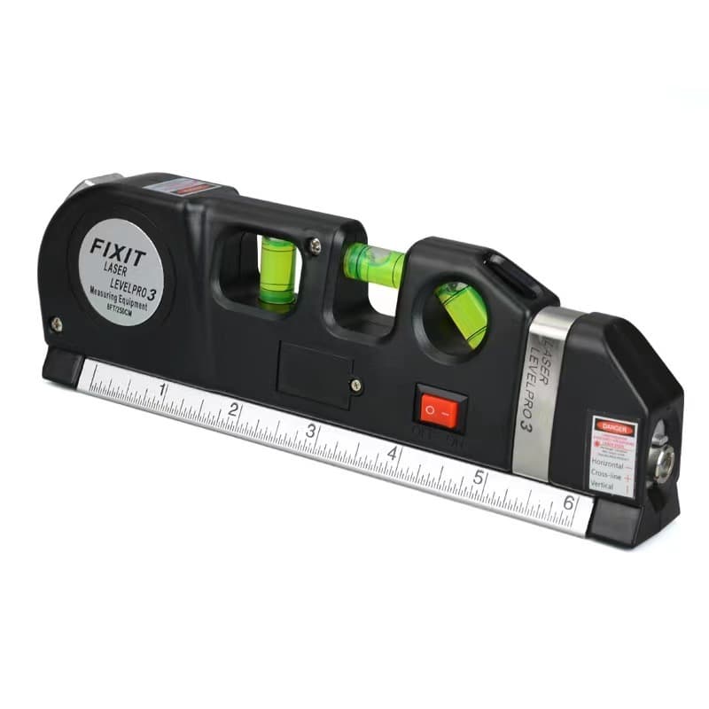 Nível Laser Profissional Trena Level Pro3 Estágios 3 Níveis Nivelador Bolha Tripé Construção