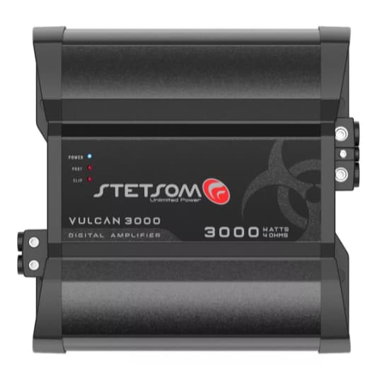 Módulo Amplificador Stetsom Vulcan 3000 1c 3000w Rms 4 Ohms Cor Preto