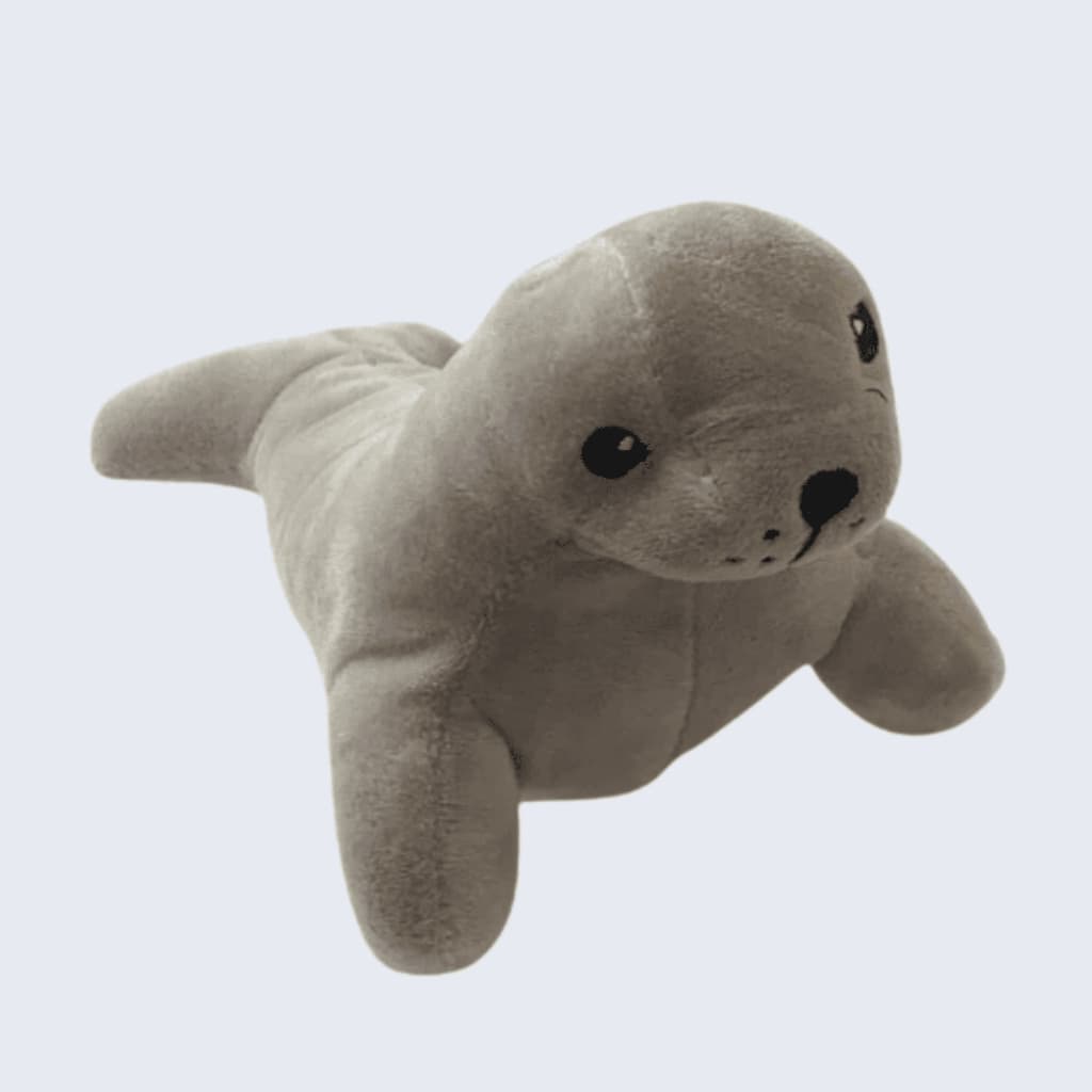 BRINQUEDO DE PELUCIA PARA CAES MORDEDOR PET PELUCIA FOCA 18CM