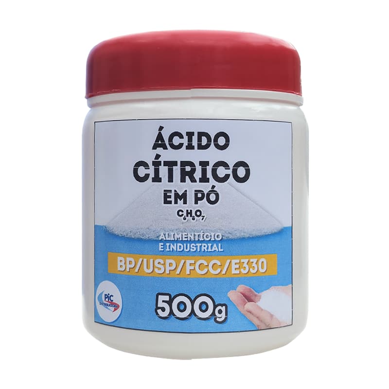 Ácido Cítrico Anidro em Pó – Grau Alimentício e Industrial– 40g, 50g, 500g e 1Kg