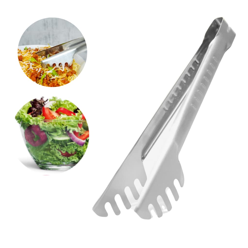 Pegador De Macarrão Massa Cabo Longo Aço Inox 27cm Cozinha