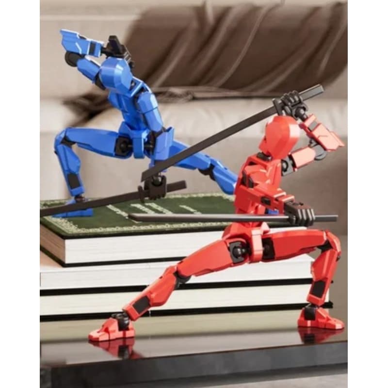 Boneco Articulado Kit com 2, 2 Bonecos de cores aleatórias Dummy 13 Action Figure "MONTADOS'"