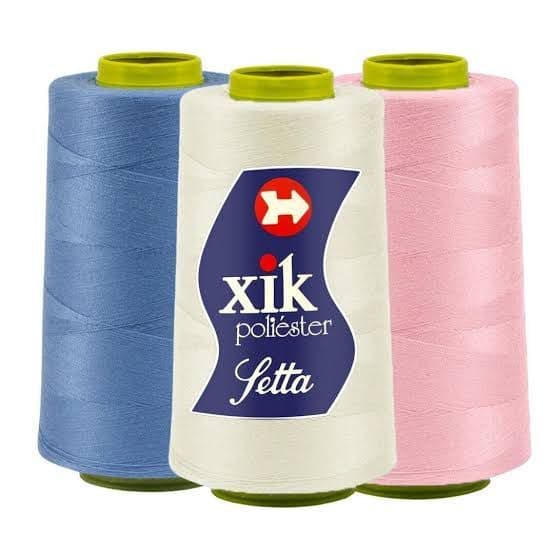 Linha Fio 50 Para Pesponto Setta Xik 100% Poliéster Cone Com 4000 Jardas (jeans)