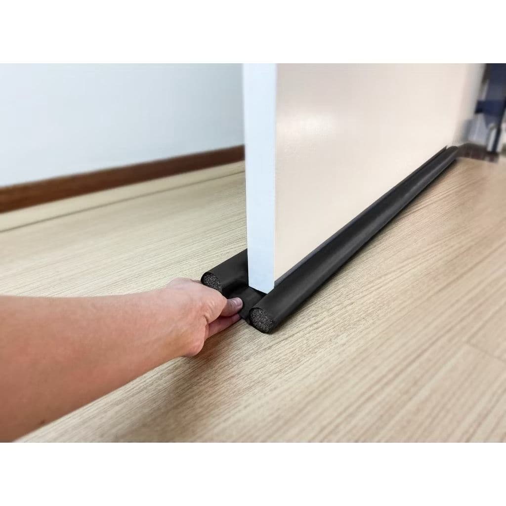 Veda Porta Protetor de 80cm Rolinho Impermeável Vedação De Porta Duplo Para Não Entra Bicho