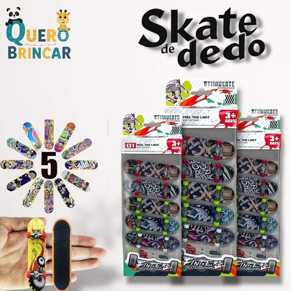 【Oferta Relâmpago】Skate De Dedo , De Infantil Para Adultos e Adolescentes - promoção