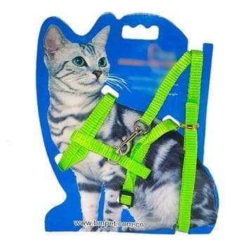 Coleira com Guia Para Gatos pet Nylon