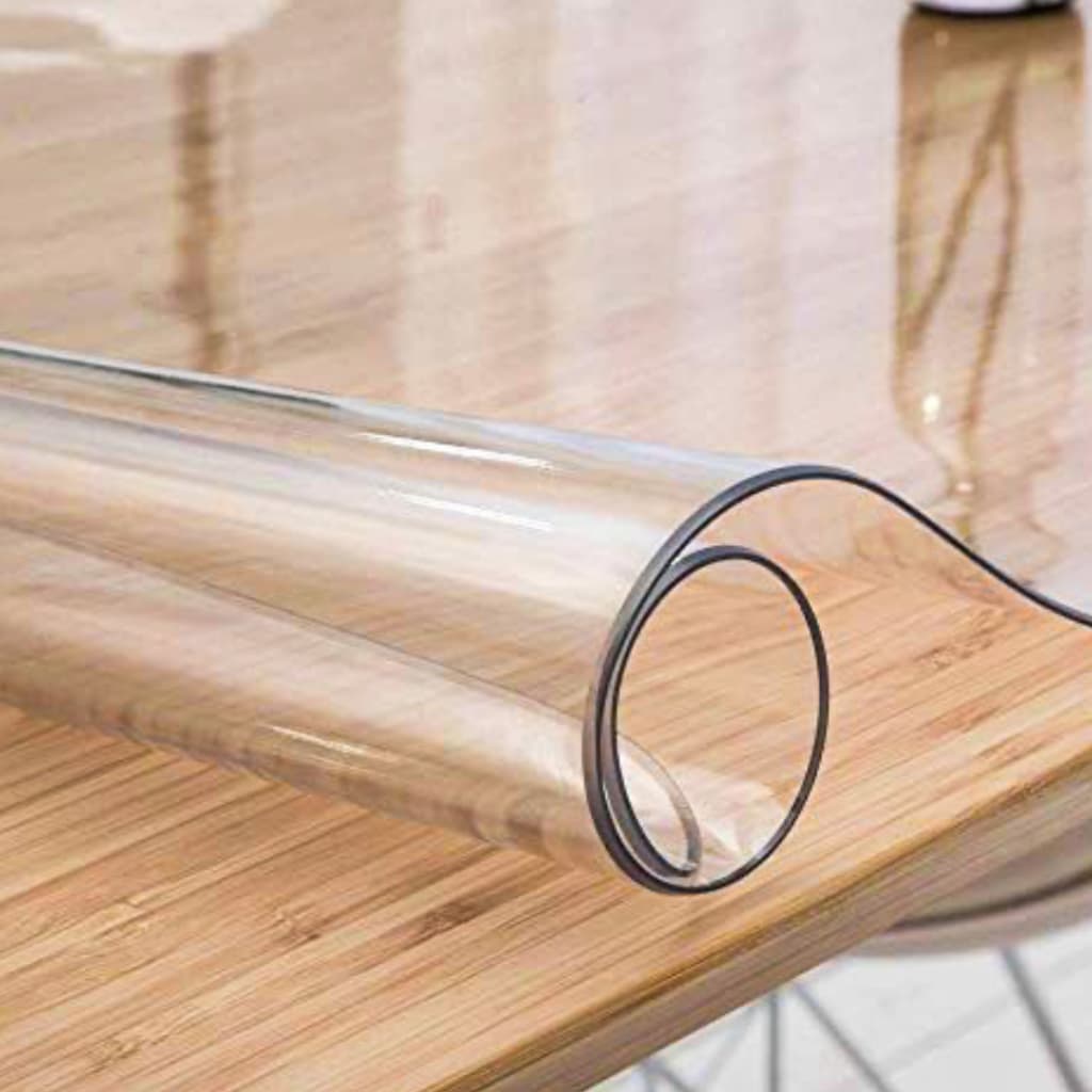 Plástico Pvc Cristal 2.0mm Ultra Grosso Toalha de Mesa Transparente Impermeável - Vários Tamanhos