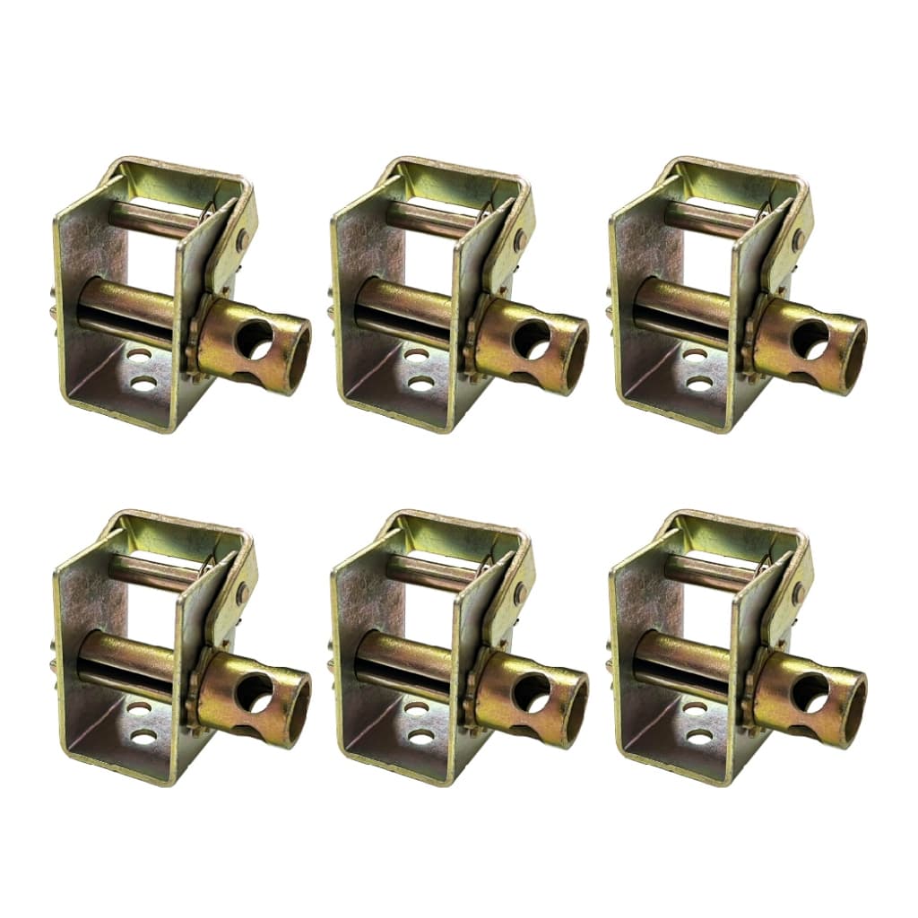 Kit 6 Catraca Fixa 5 Toneladas Fita Cinta 50mm Reforçada Sem Chapa Inferior