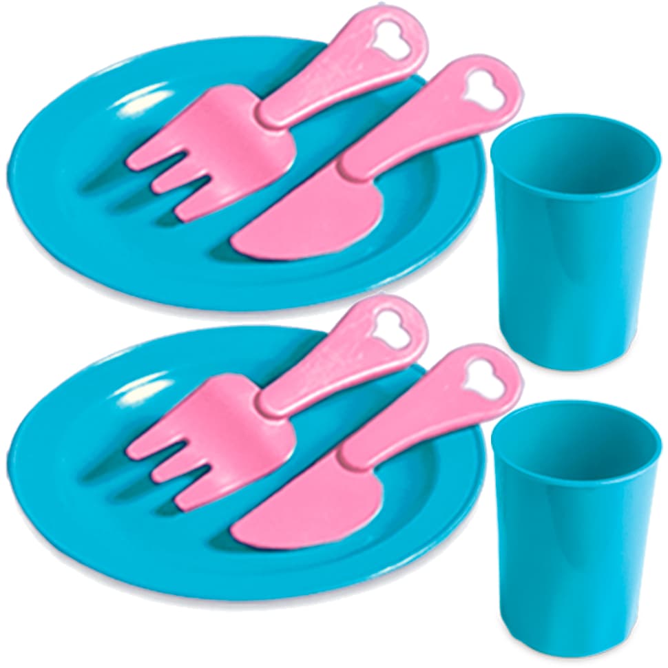 Pratos, Talheres ,copo - Play Cooker - Brinquedo - Faz De Conta - Altimar