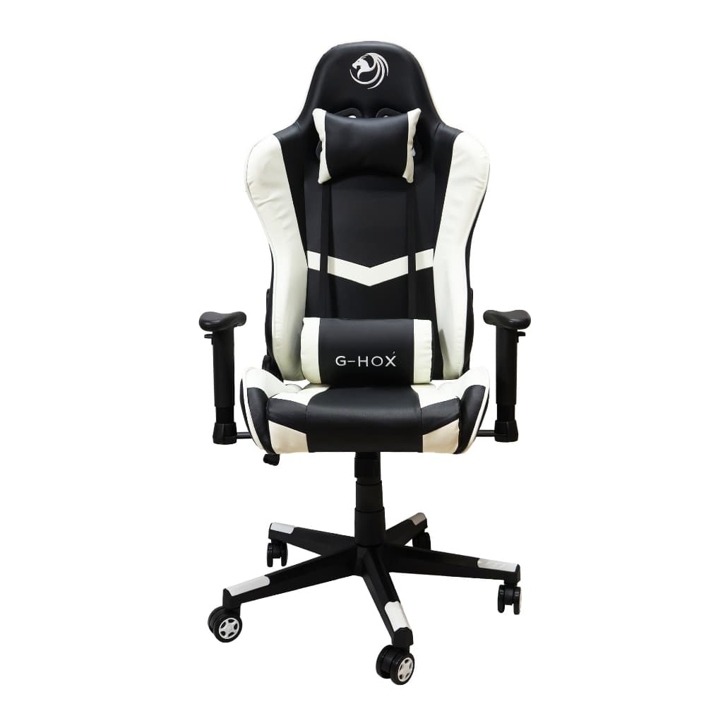 Cadeira Gamer G-Hox Preto/Branco - Ch-7001