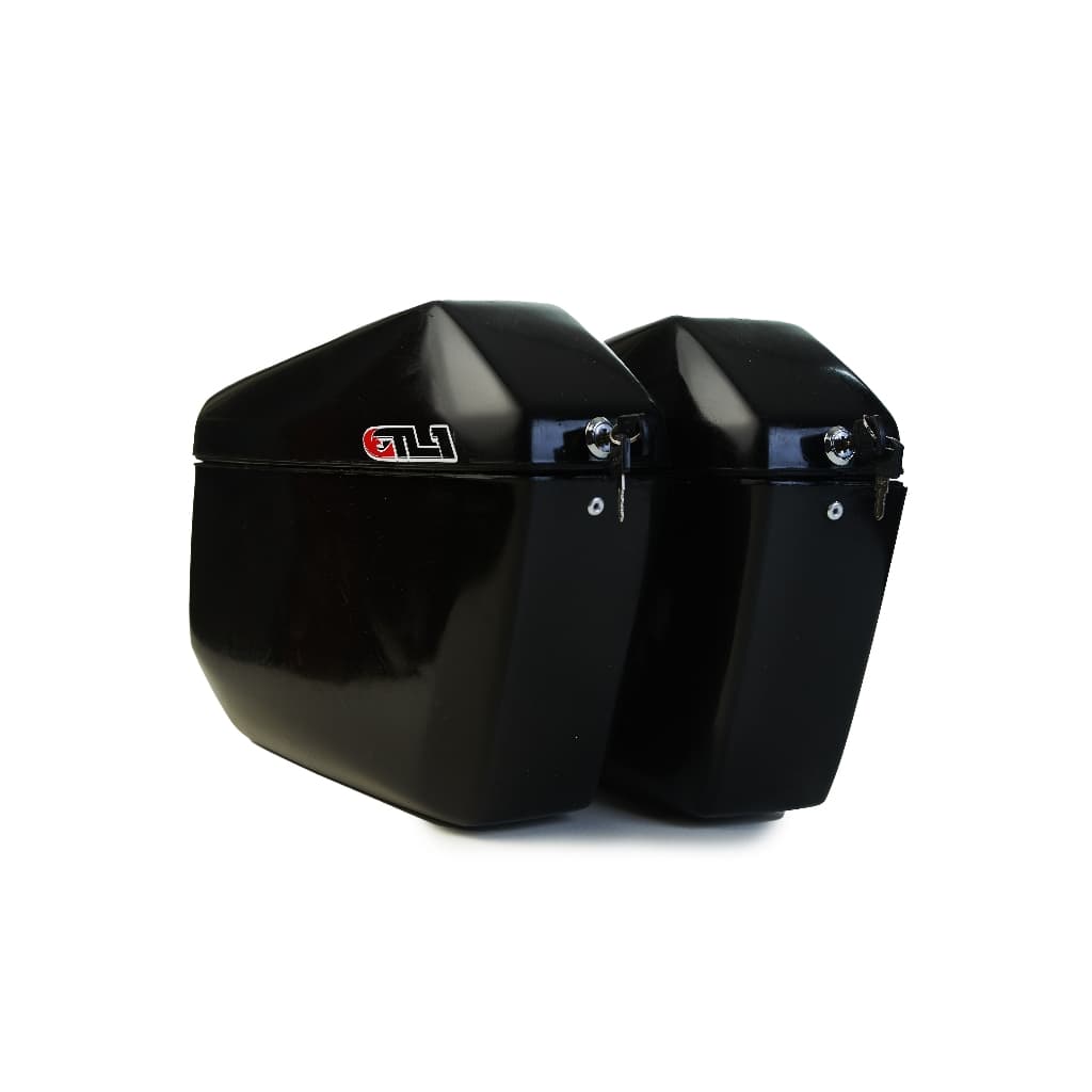 Par Side Case Gilimoto 29L Par Baú Lateral Moto Universal Com ou Sem Kit Fixação