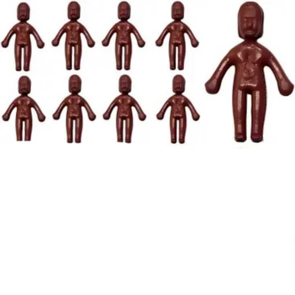 Brinquedo Mini Boneco Pelado Negro com 20 unidades Lembrancinha