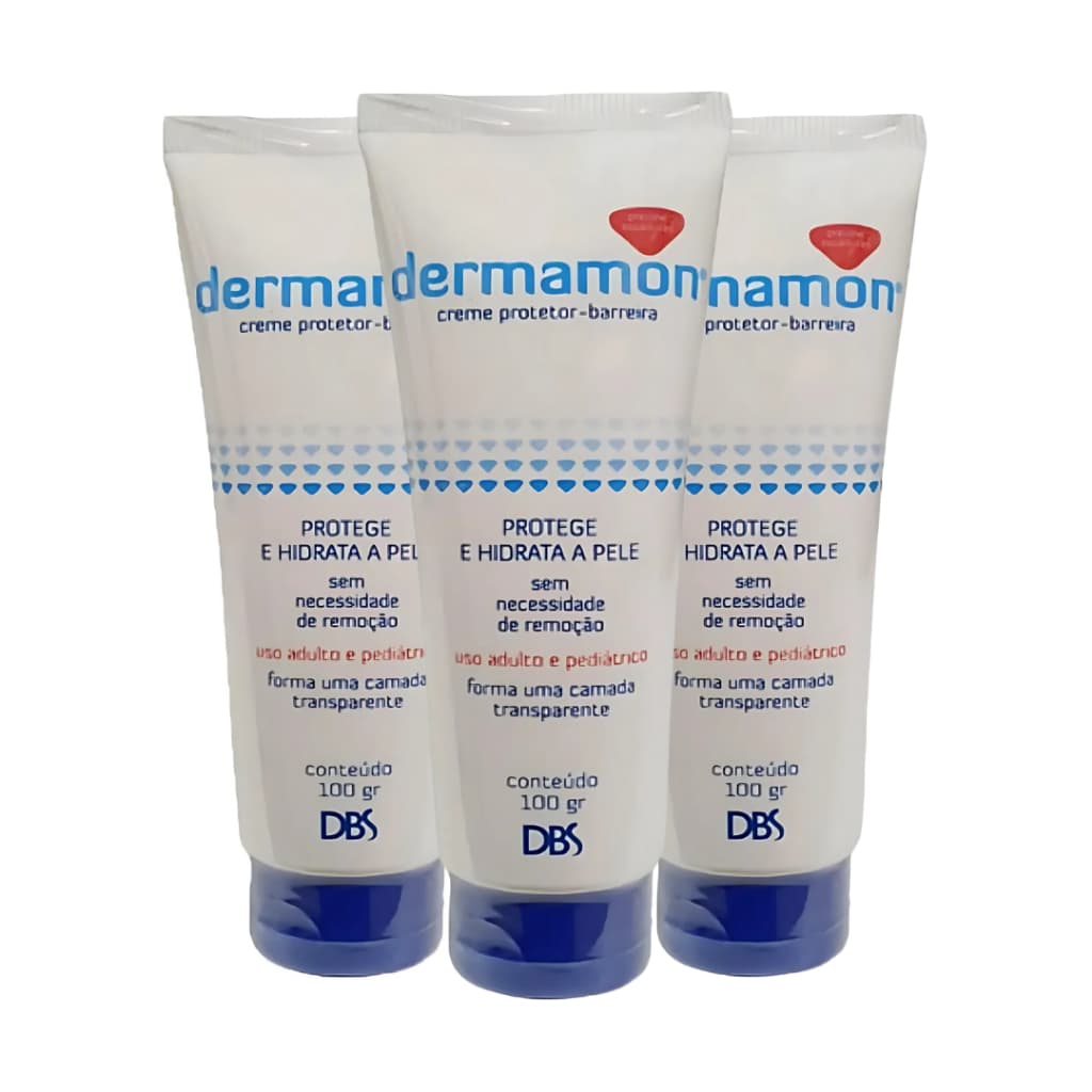 Kit 3 Barreira Dermamon Creme Protetor Da Pele 100g (1) Dbs
