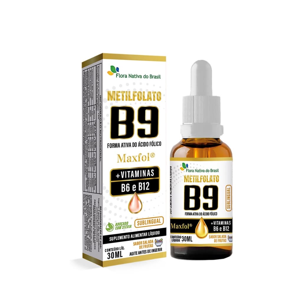 Metilfolato (B9,B6,B12) Sabor Frutas 30ml