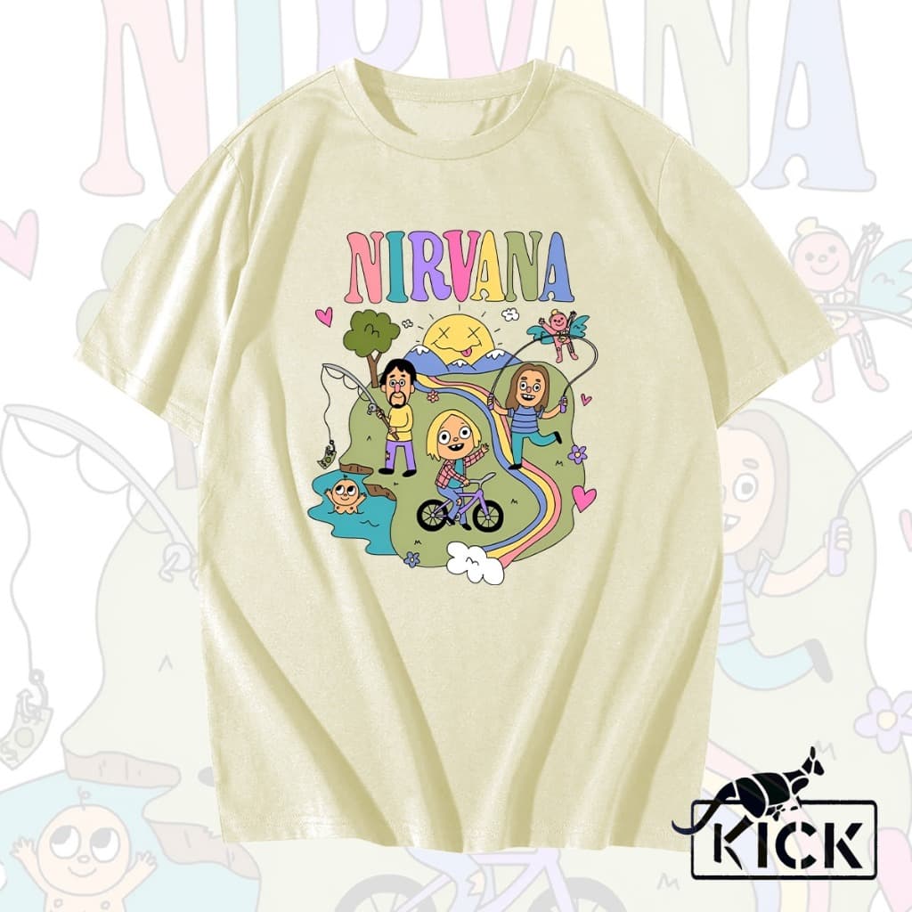 Camisa Camiseta Unissex 100% Algodão Nirvana Fofo