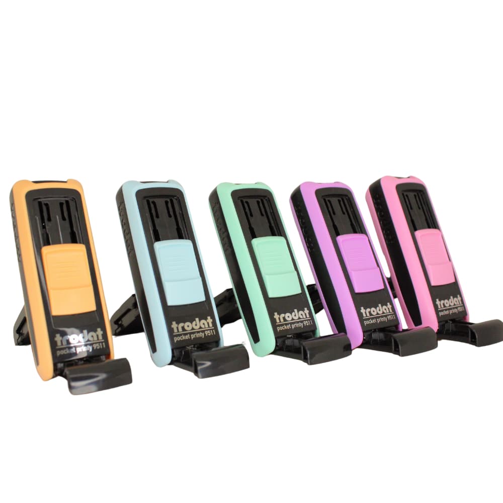 Carimbo De Bolso Moderno Personalizado Profissões TRODAT POCKET (14x38mm)