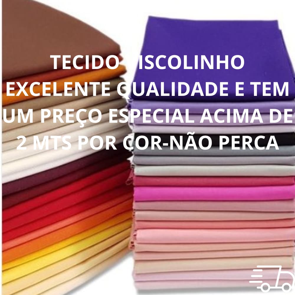 Tecido Viscolinho  lisa -100% viscose  com 2 mts,3 mts e 5 mts-Largura de 1,50 cm