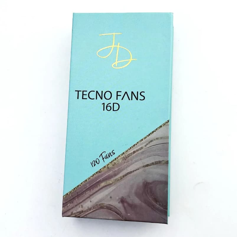 Cílios JD Lashes 120 Fans Prontos Curvatura D 0.05 Preto