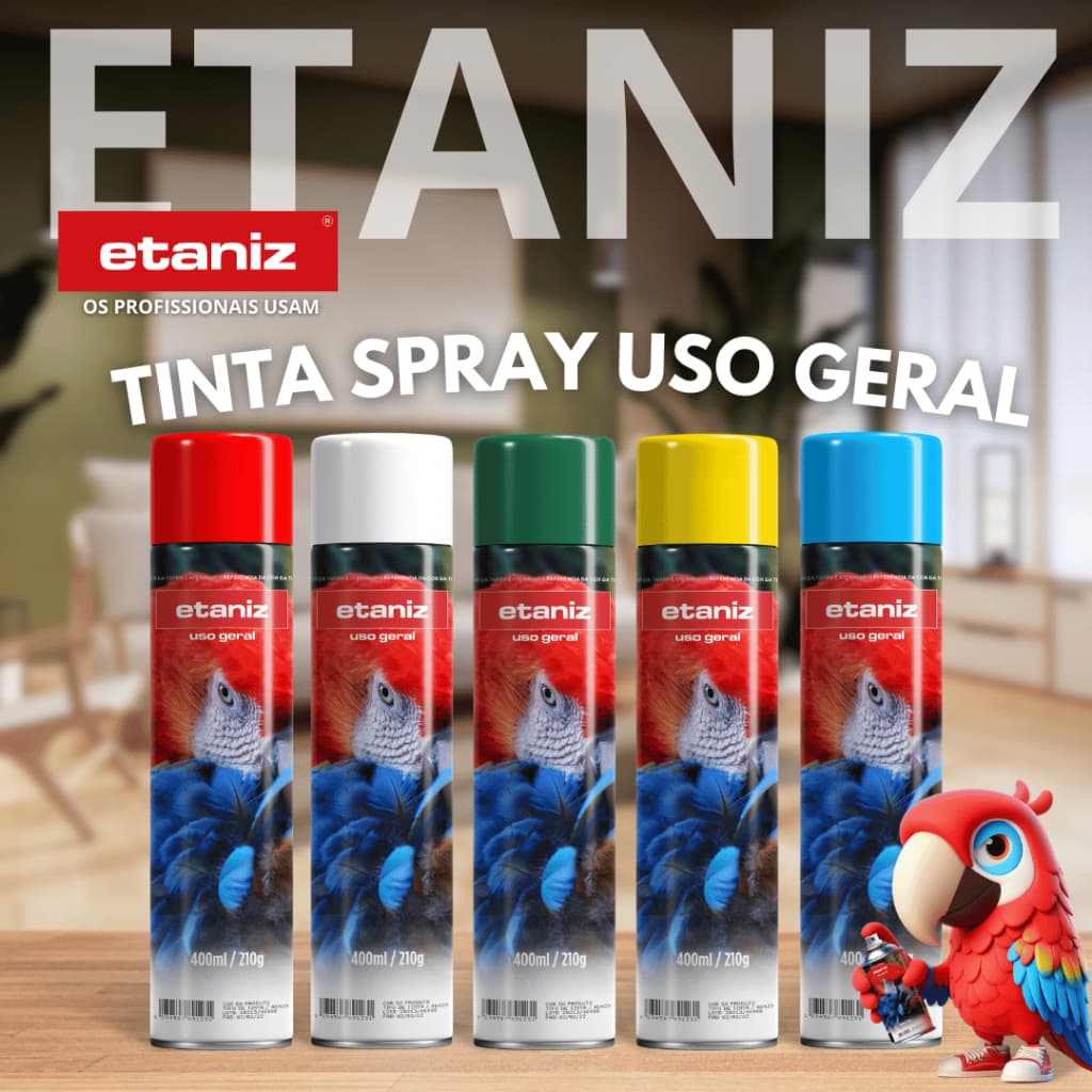 Premium spray todas as cores 400 ml ETANIZ
