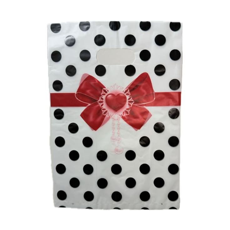 50 Unidades de sacola Plastica Boca Vazada 30x40 cm - Boca de Palhaço - Alça Vazada