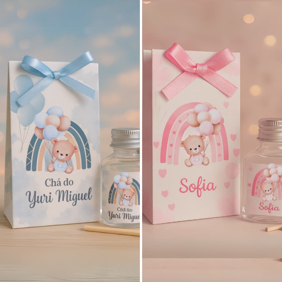 50 Aromatizador / Lembrancinha ursinha princesa