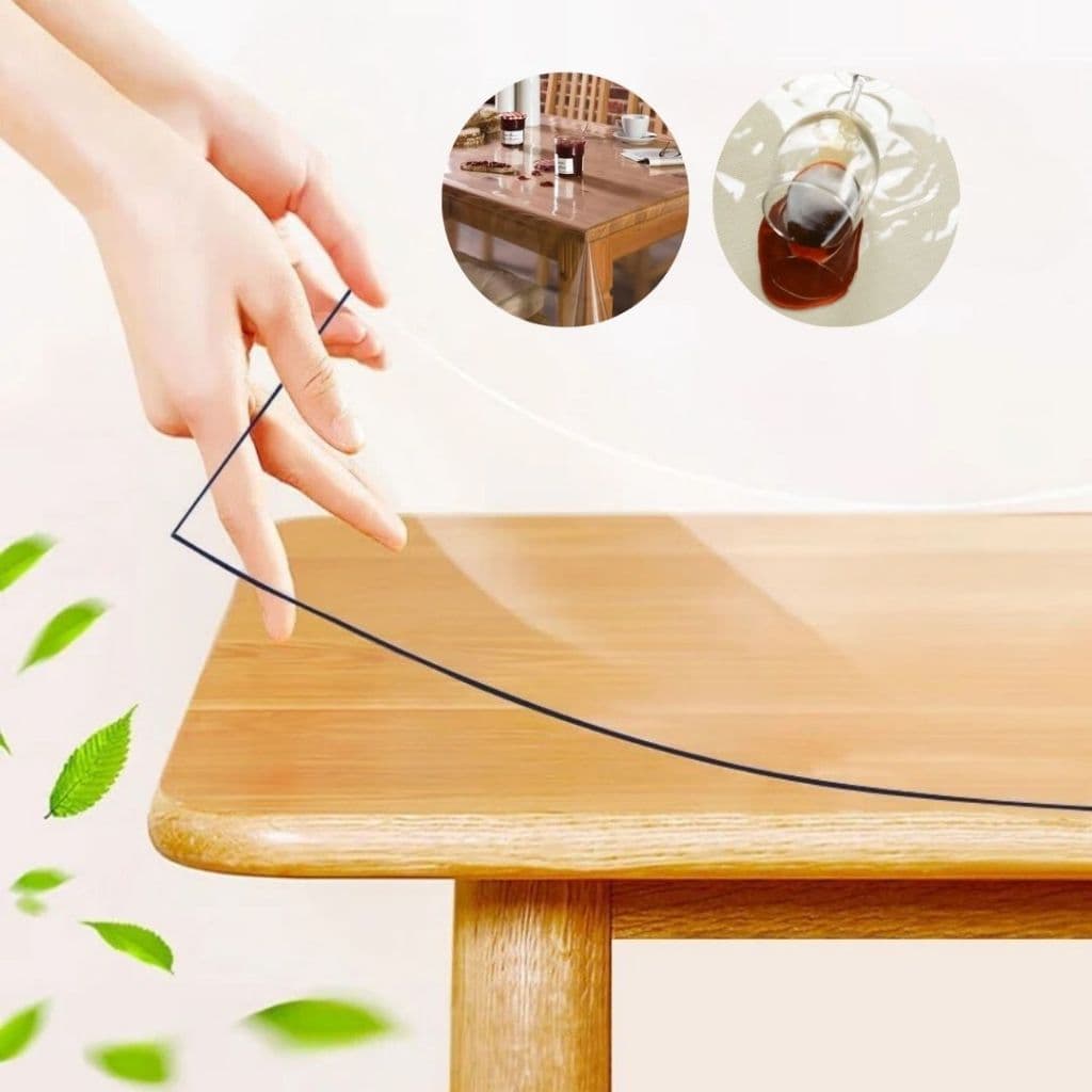 Toalha de Mesa 2 ou 4 Lugares Plástico Transparente Pvc Térmico Impermeável - Vários Tamanhos